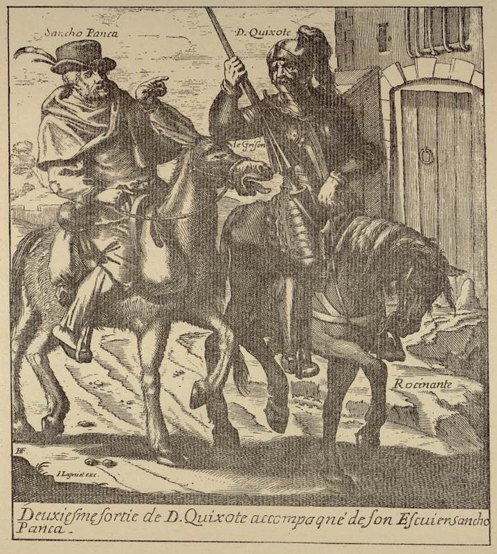 Don Quixote and Sancho Pansa by LAGNIET, Jacques