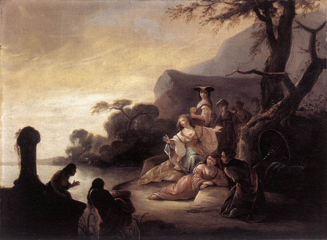 Finding of Moses in the Nile by WET, Gerrit de