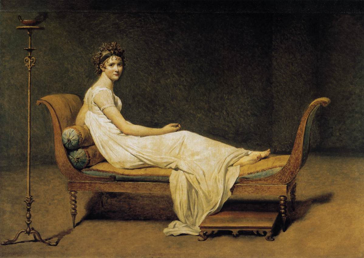 Madame Récamier by DAVID, Jacques-Louis