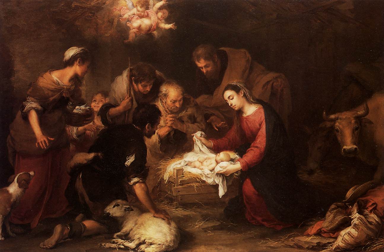 Adoration of the Shepherds by MURILLO, Bartolomé Esteban