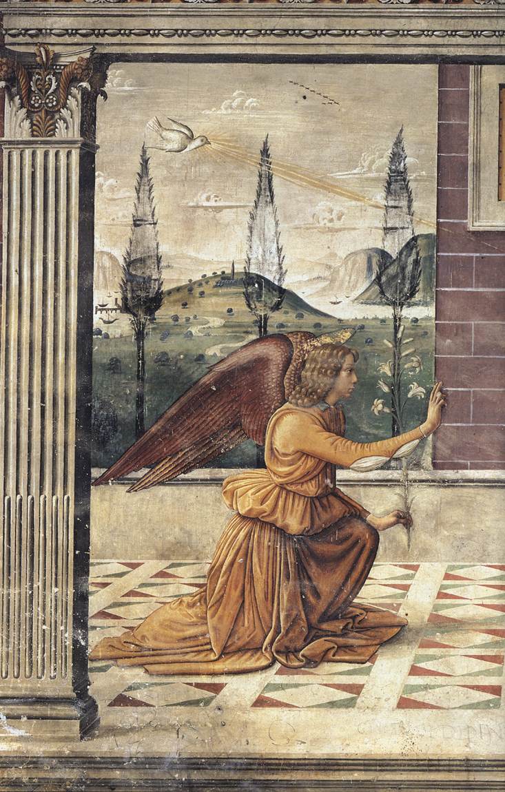 Annunciation (detail) by MAINARDI, Bastiano