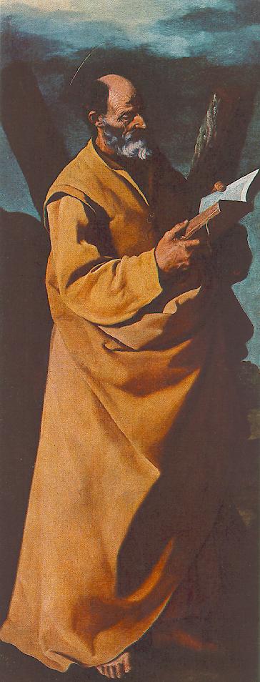 Apostle St Andrew by ZURBARÁN, Francisco de