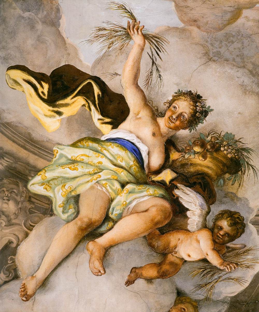 Ceiling fresco (detail) by BAMBINI, Nicolò