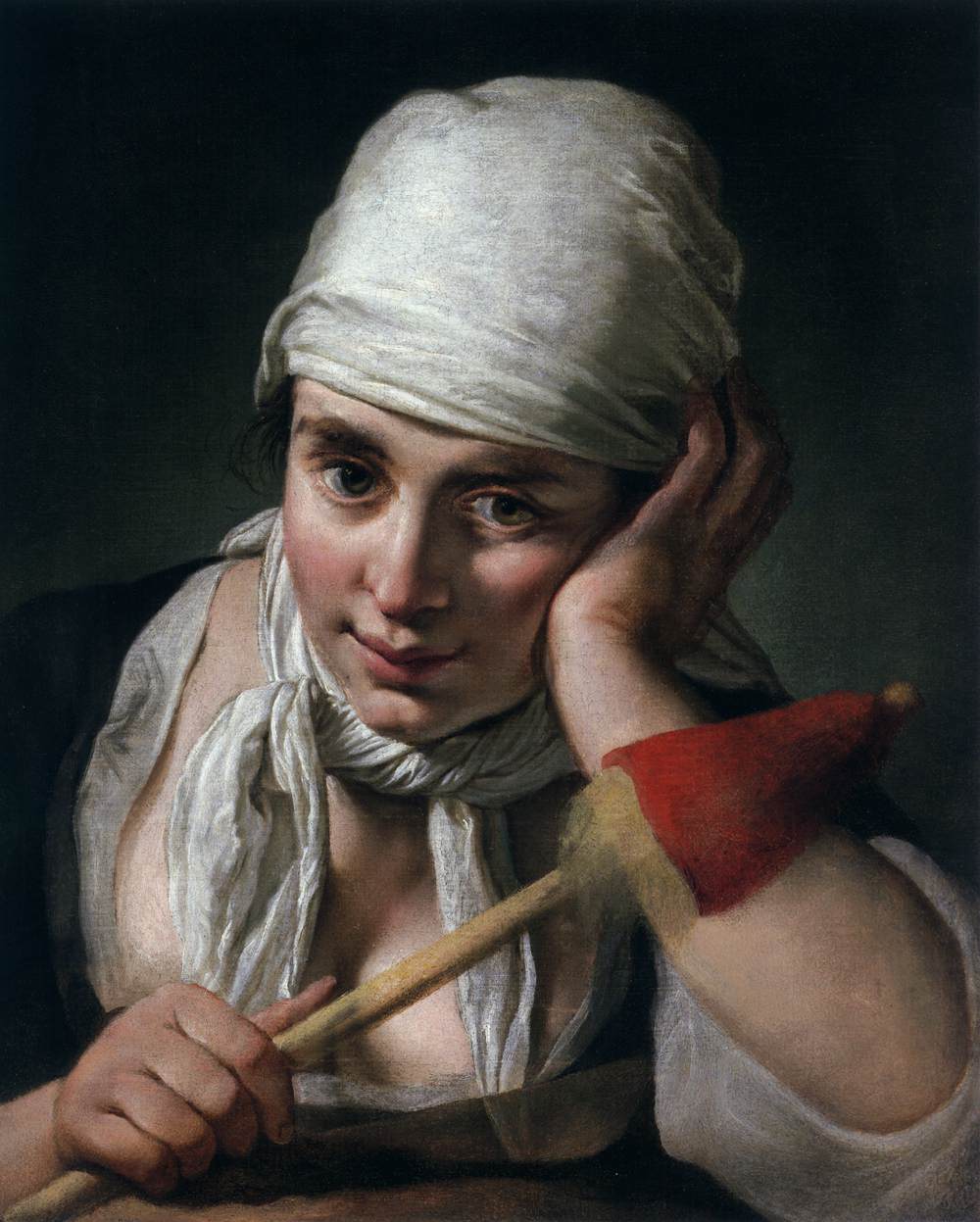 Girl with a Distaff by CERUTI, Giacomo