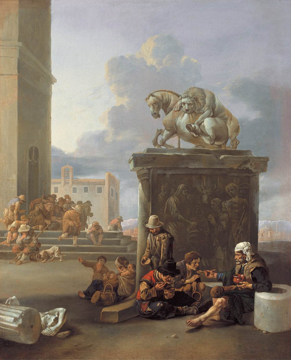 Roman Street Scene by LINGELBACH, Johannes