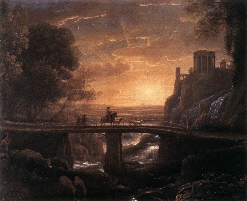 Imaginary View of Tivoli by CLAUDE LORRAIN