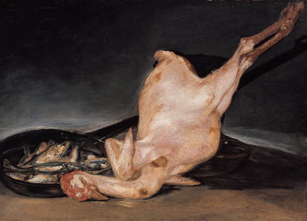 Plucked Turkey by GOYA Y LUCIENTES, Francisco de