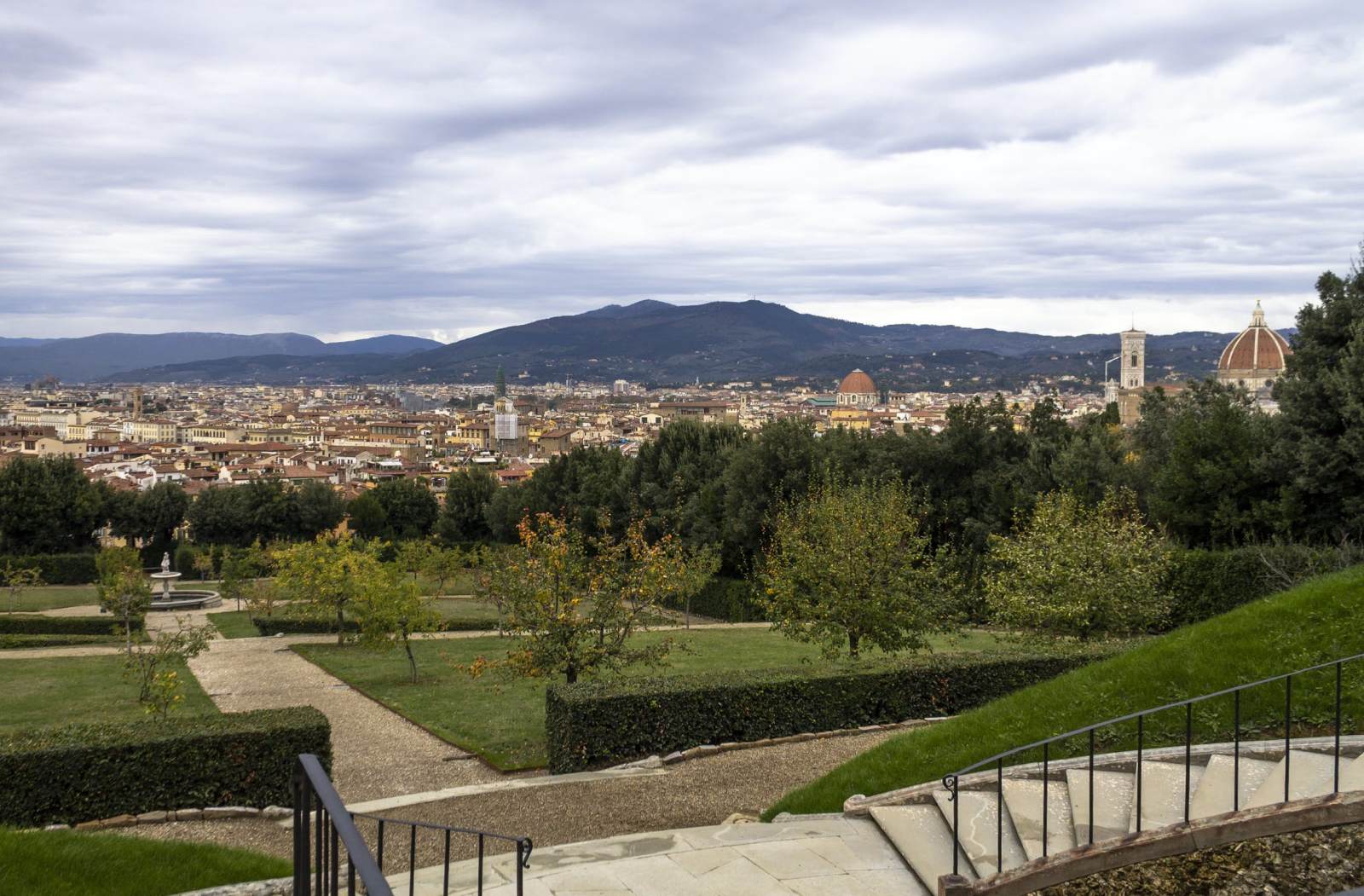 View of the Boboli Gardens by