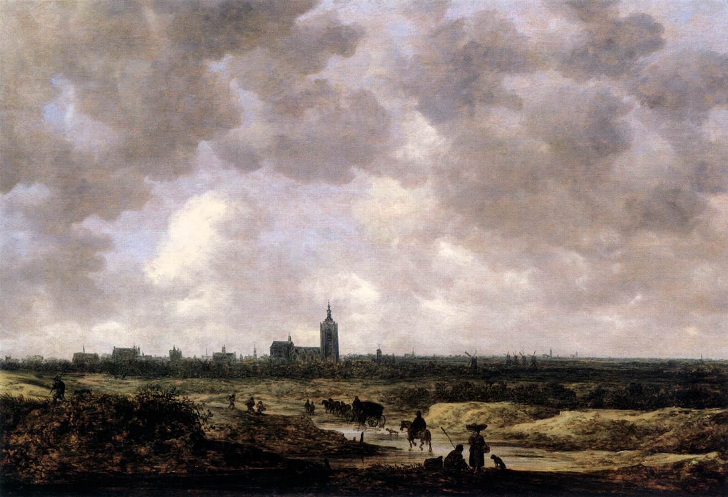 View of The Hague from the Northwest by GOYEN, Jan van