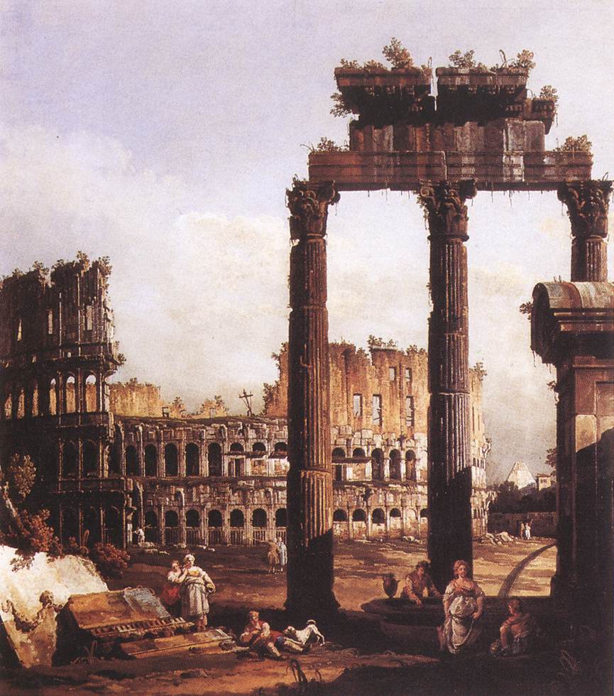 Capriccio with the Colosseum by