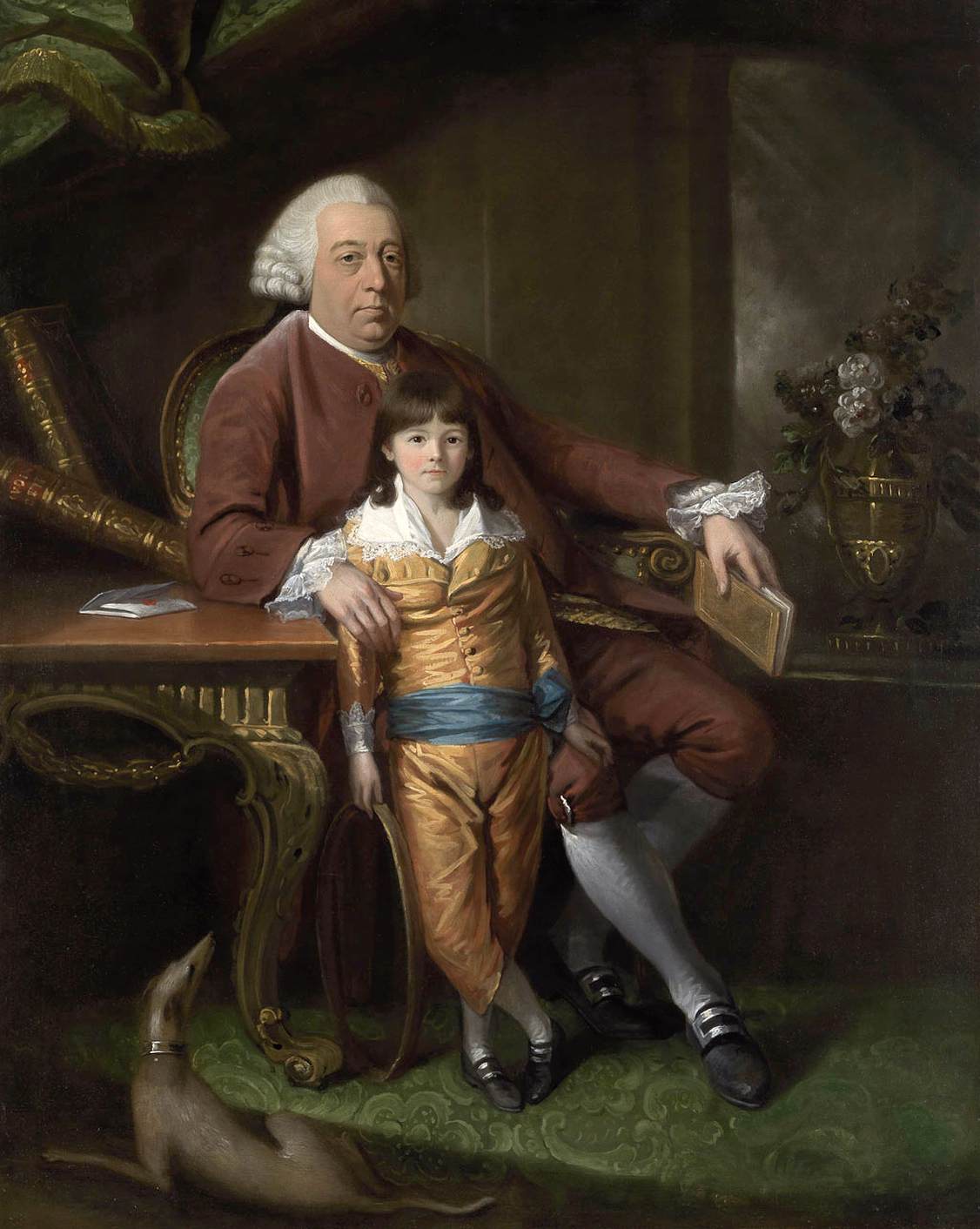 Portrait of a Gentleman with a Boy by CHAMBERLIN, Mason the Elder