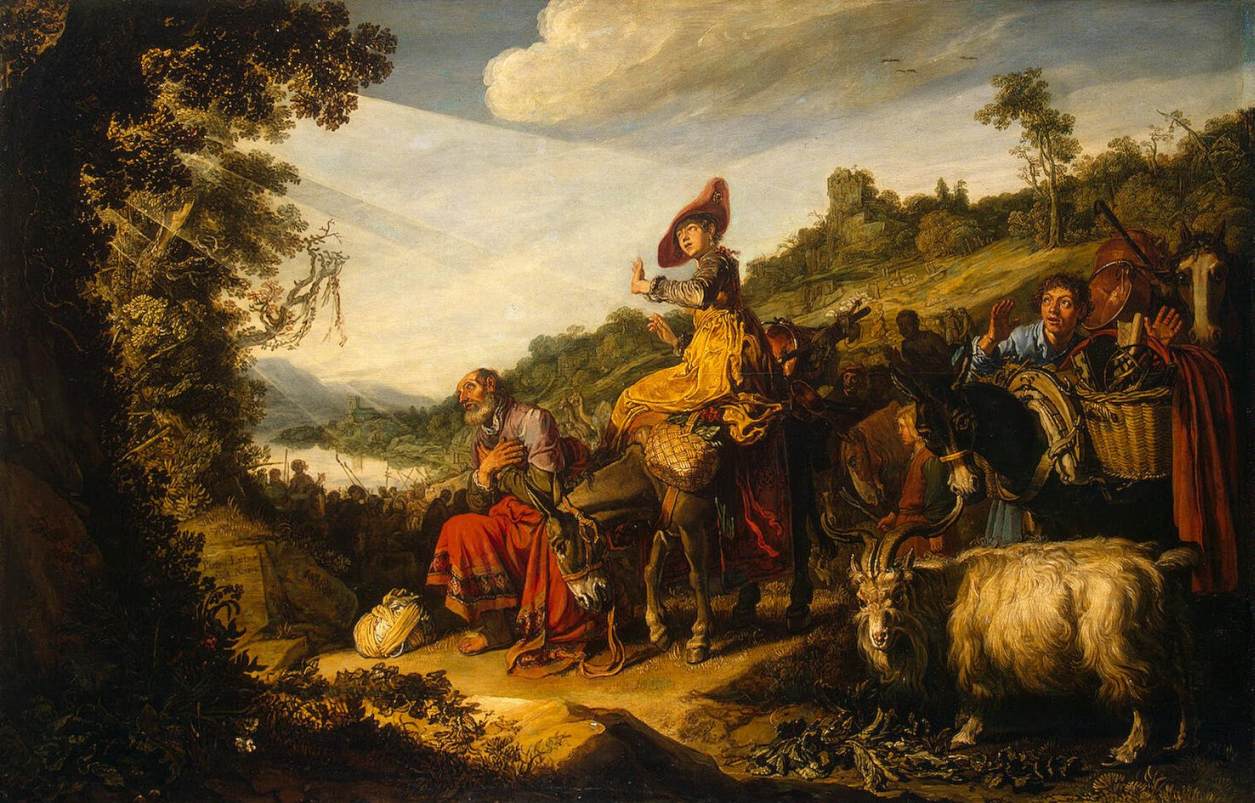 Abraham's Journey to Canaan by LASTMAN, Pieter Pietersz.