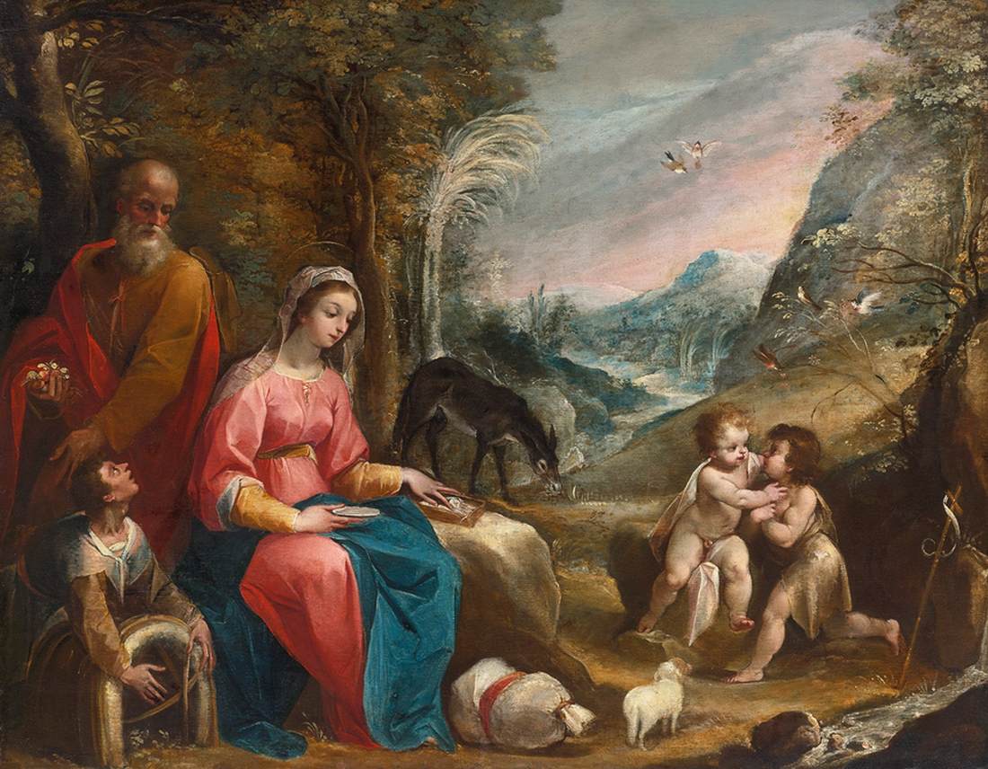 Rest on the Flight into Egypt by CESARI, Giuseppe