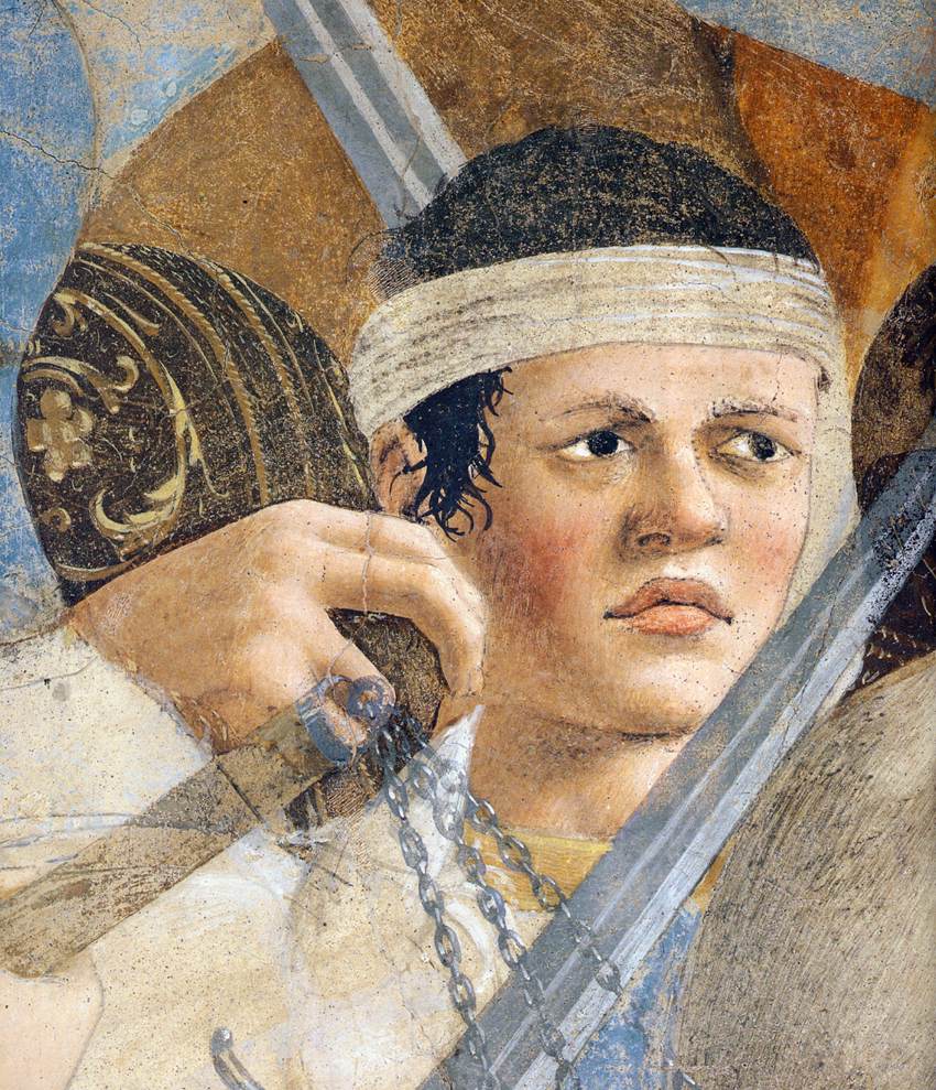 8. Battle between Heraclius and Chosroes (detail) by PIERO DELLA FRANCESCA