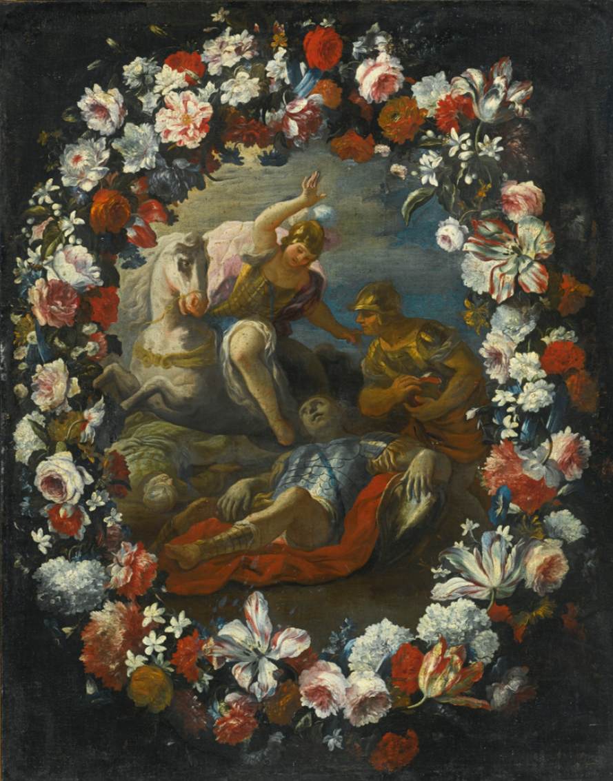 Tancred and Erminia, Surrounded by a Garland of Flowers by