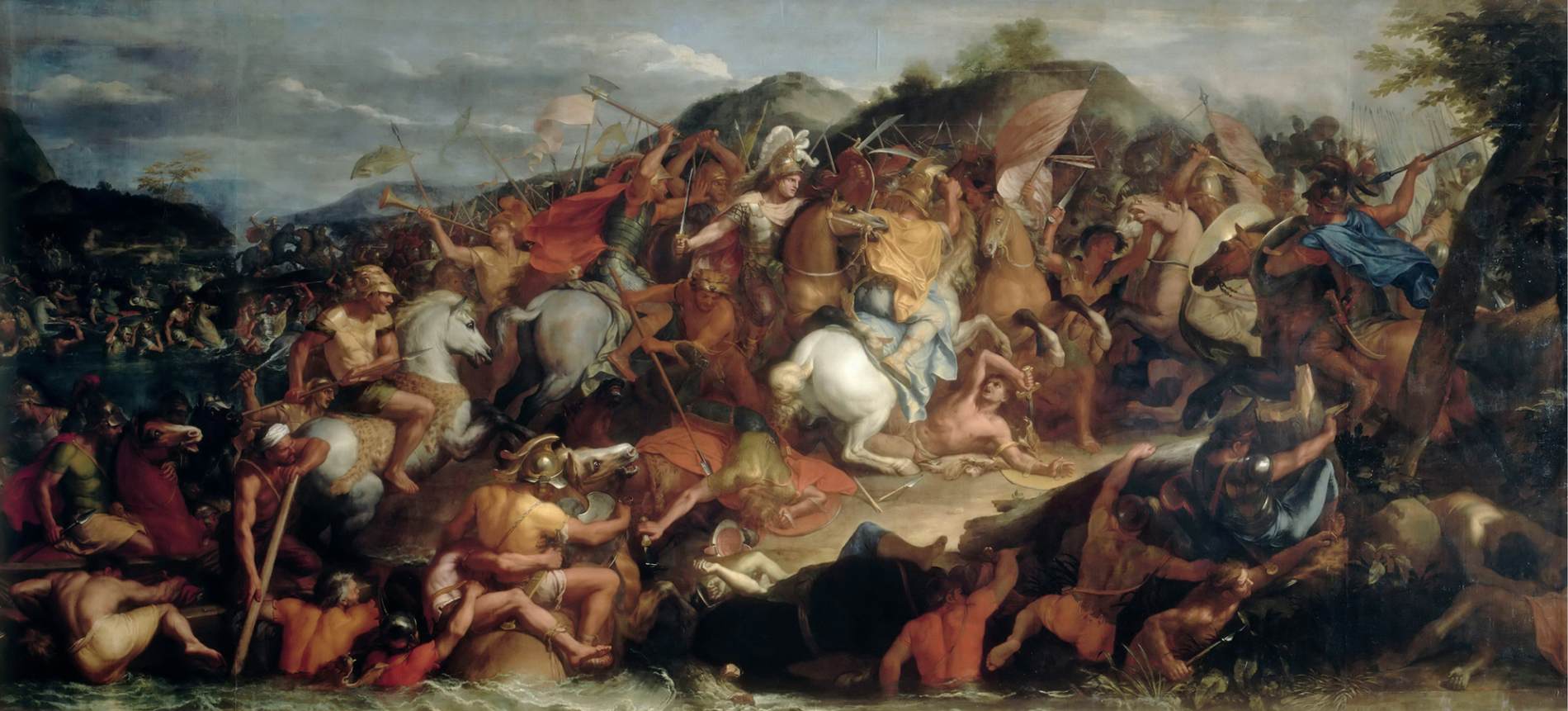 Crossing the Granicus by LE BRUN, Charles