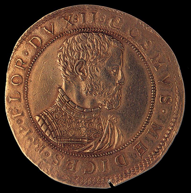 Gold Coin on Cosimo I (obverse) by GALEOTTI, Pietro Paolo