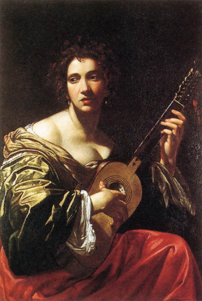 Woman Playing the Guitar by VOUET, Simon