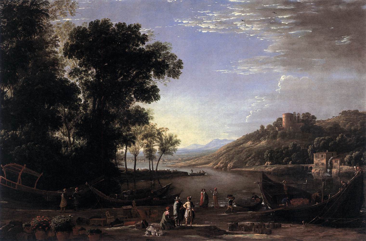 Landscape with Merchants by