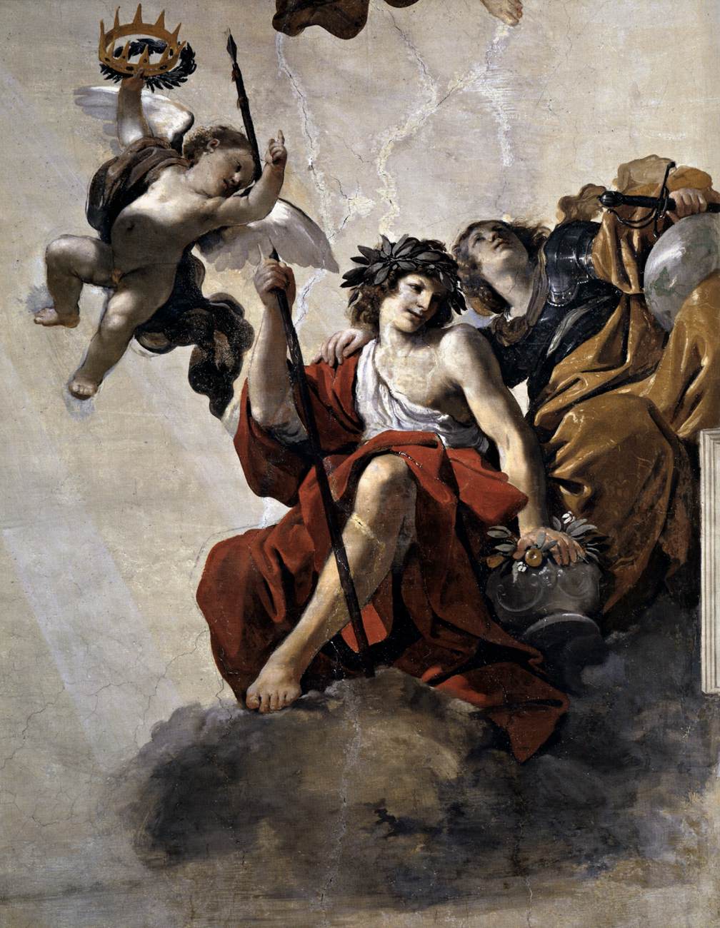 Ceiling painting (detail) by GUERCINO