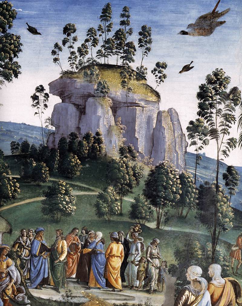 Moses's Journey into Egypt and the Circumcision of His Son Eliezer (detail) by PERUGINO, Pietro