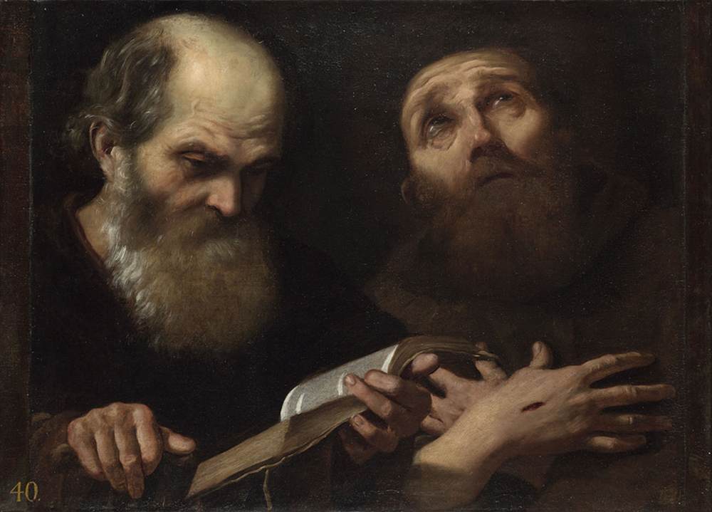 Sts Anthony Abbot and Francis of Assisi by SACCHI, Andrea