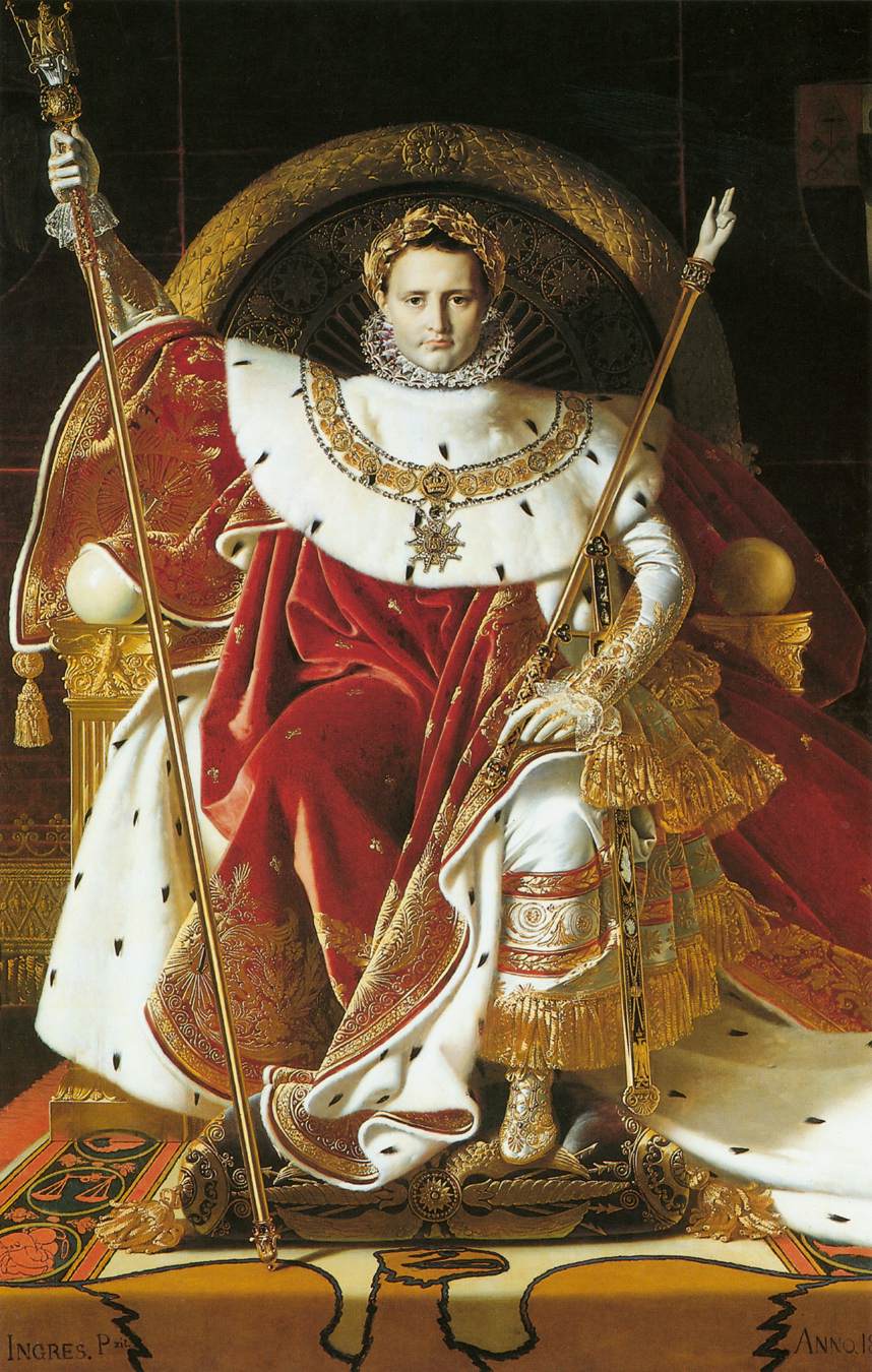 Napoleon I on the Imperial Throne by INGRES, Jean-Auguste-Dominique