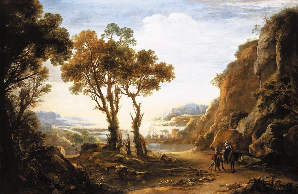 Evening Landscape by ROSA, Salvator