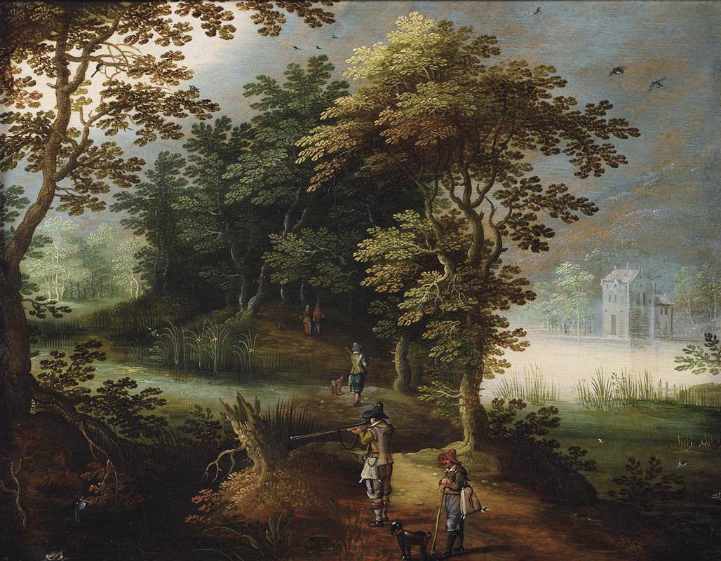 Landscape with Figures Duck Flighting by