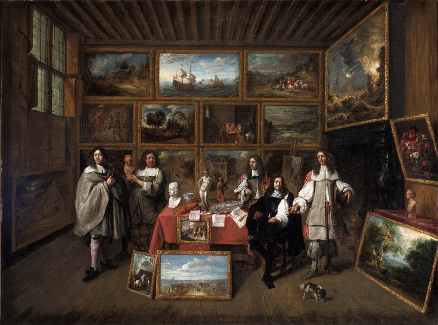 A Picture Gallery by TILBORGH, Gillis van