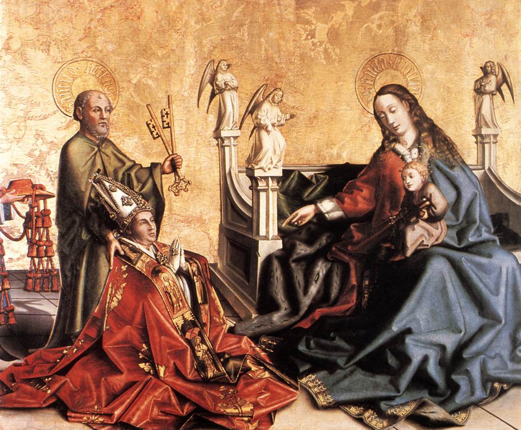 Presentation of Cardinal de Mies to the Virgin by WITZ,Konrad