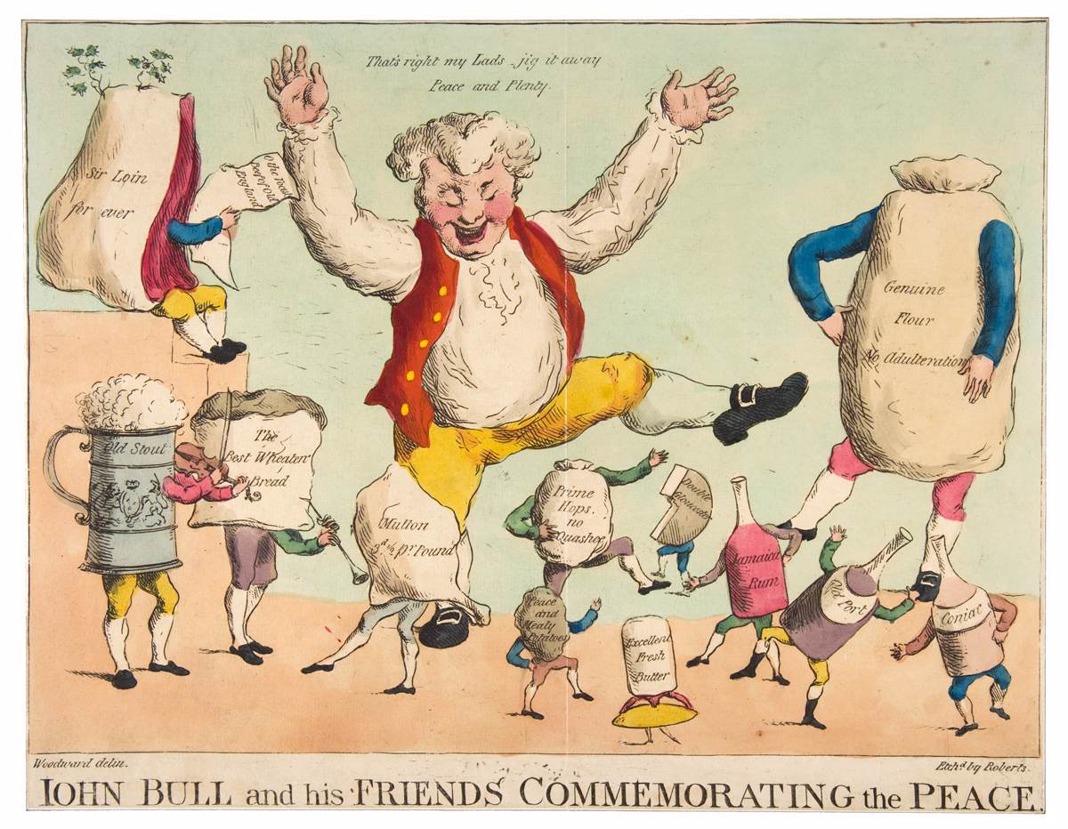 John Bull and His Friends Commemorating the Peace by