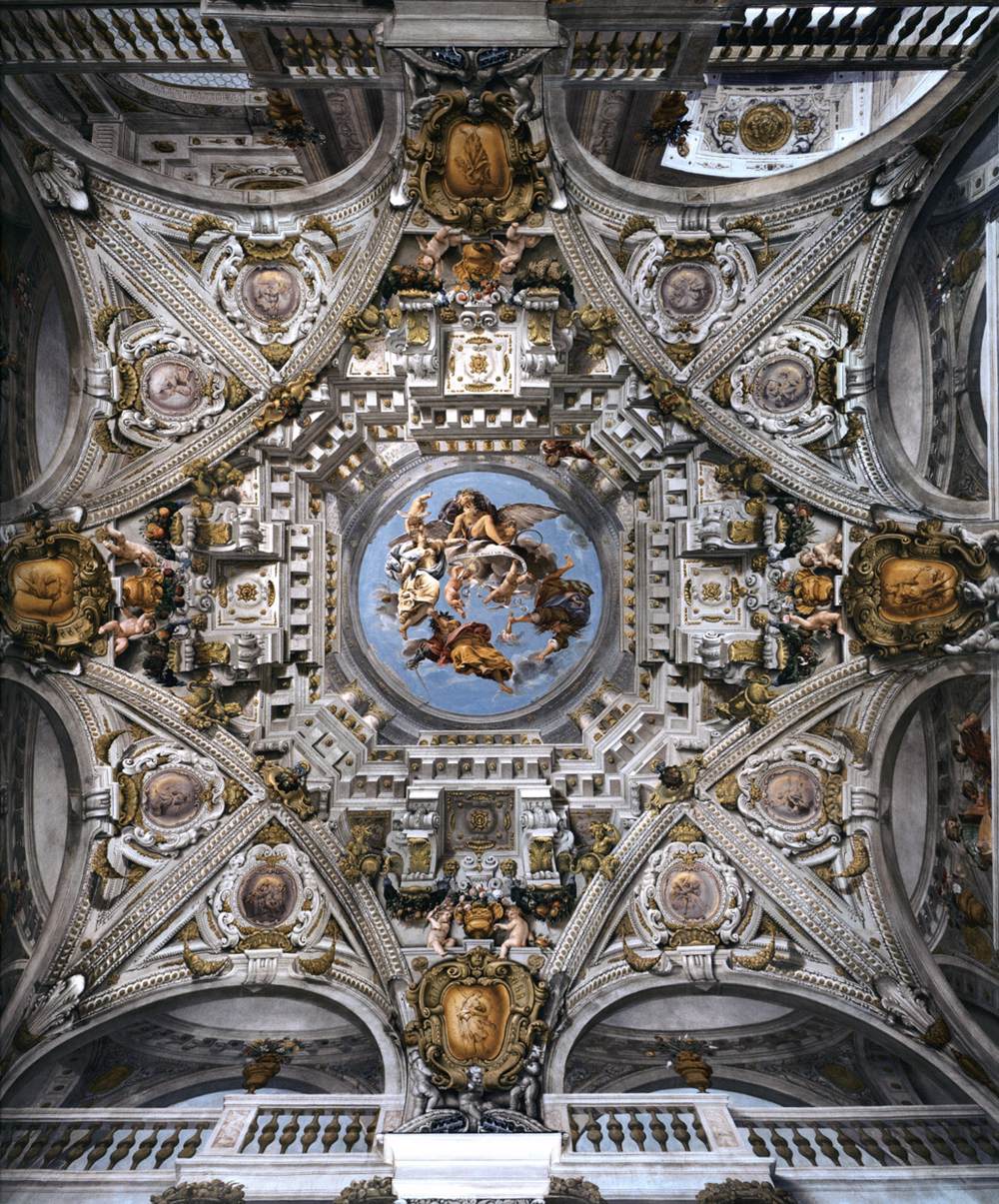 Ceiling of the Antechamber by COLONNA, Angelo Michele