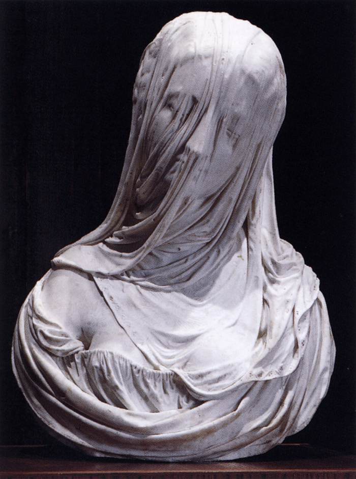 Bust of a Veiled Woman (Puritas) by CORRADINI, Antonio