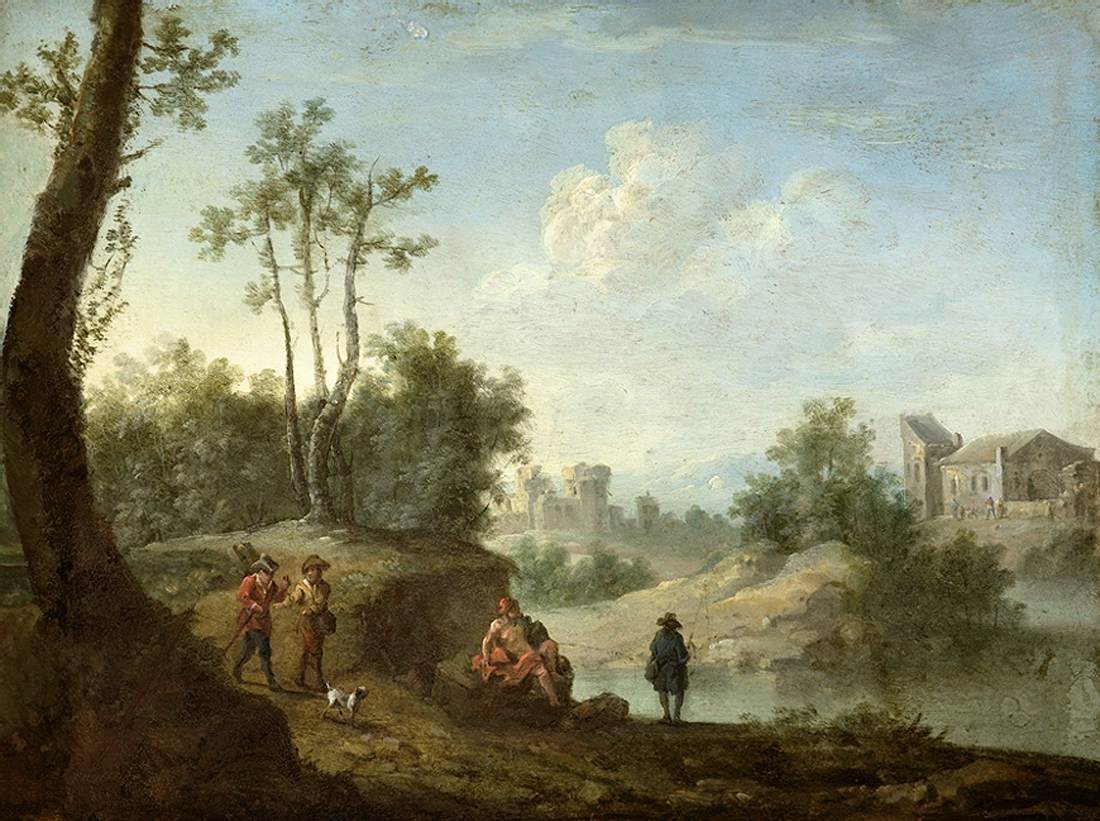 Landscape with Pedestrians by GRUND, Norbert