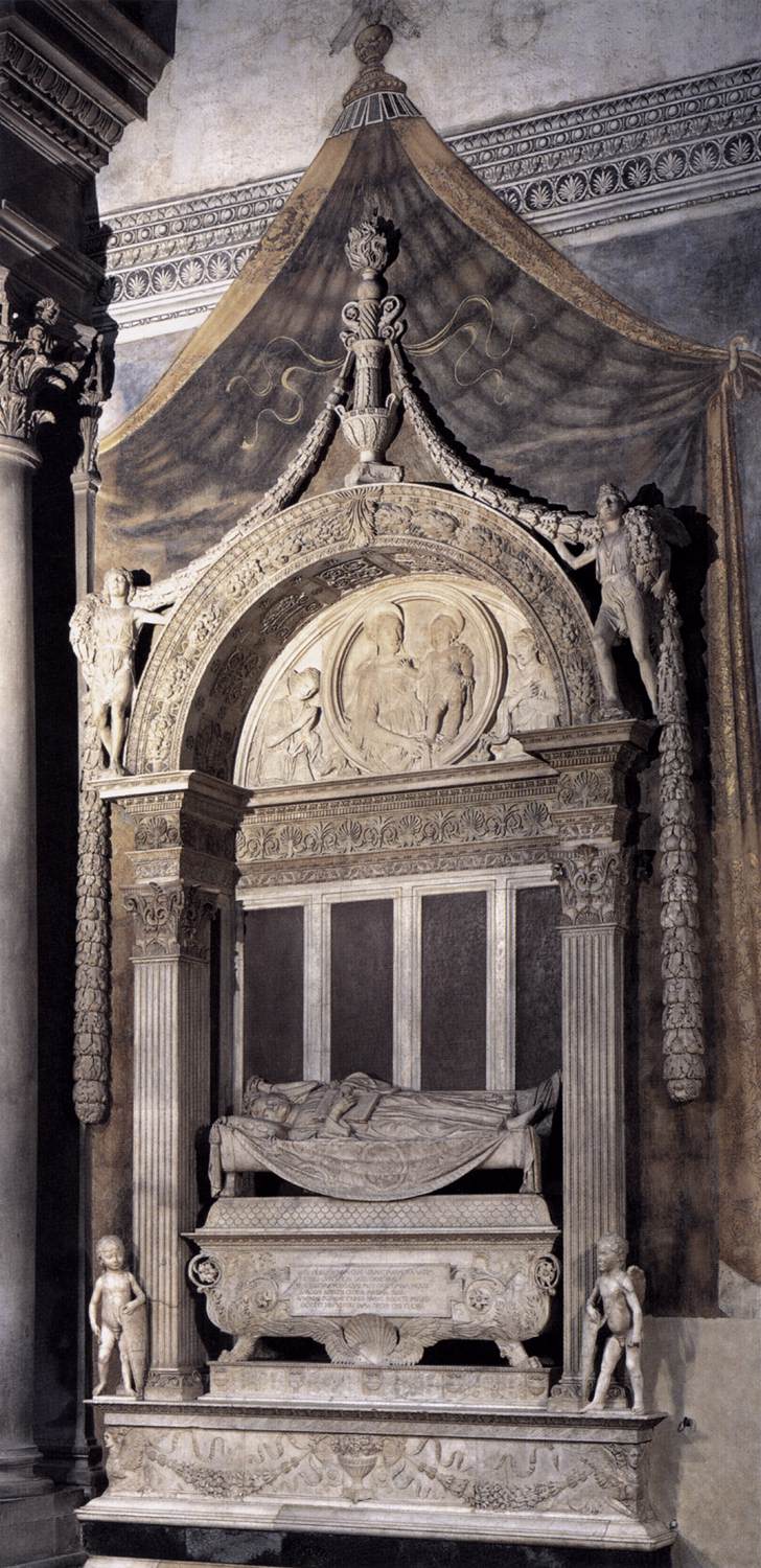 Tomb of Carlo Marsuppini by DESIDERIO DA SETTIGNANO