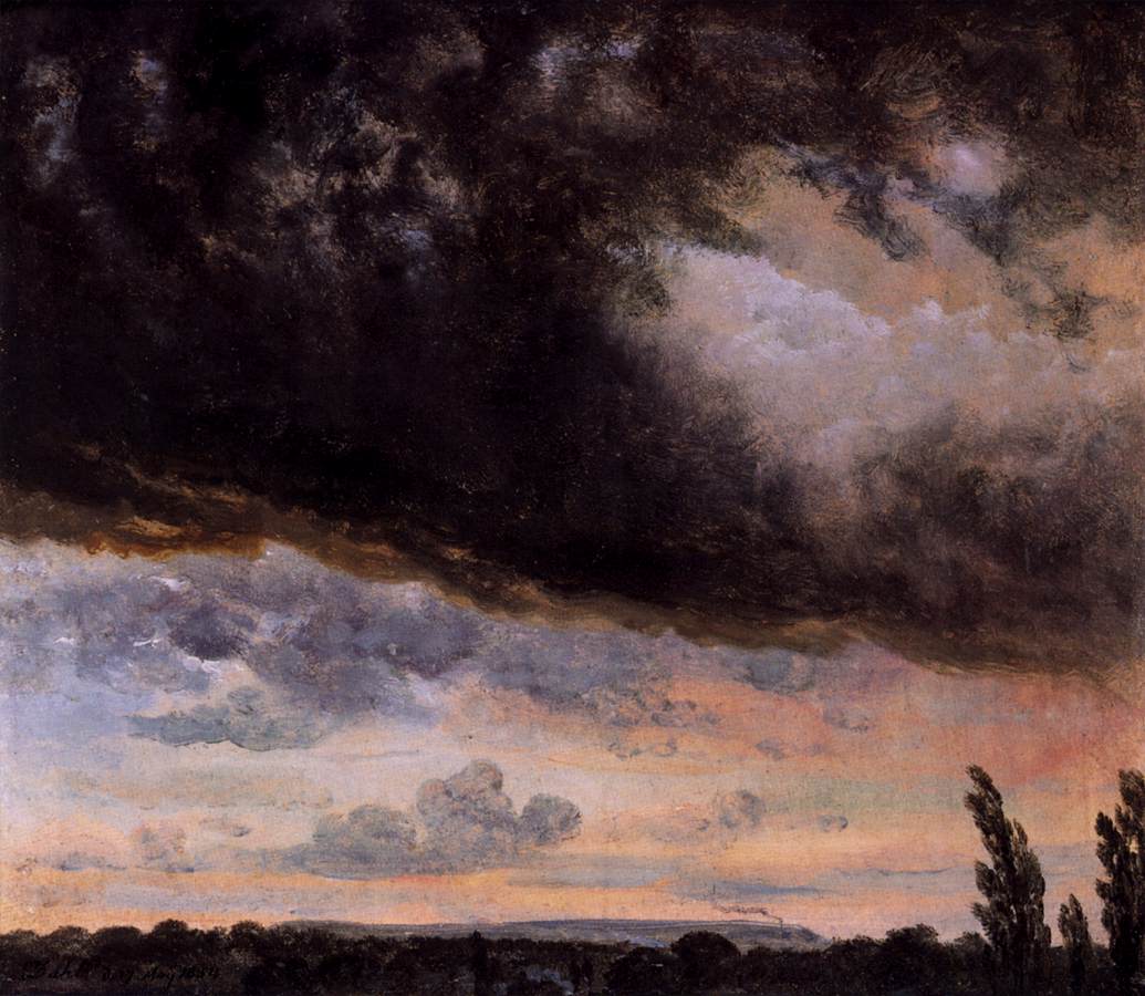 Cloud Study with Horizon by DAHL, Johan Christian Clausen