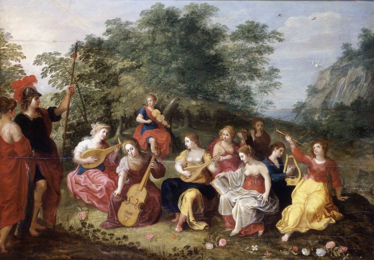 Minerva and the Nine Muses by BALEN, Hendrick van