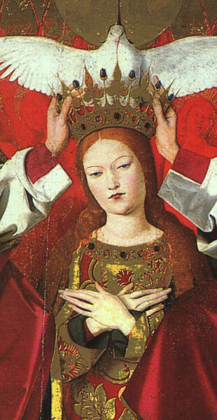 The Coronation of the Virgin (detail) by CHARONTON, Enguerrand