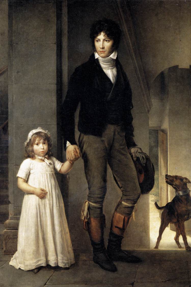 Jean-Baptist Isabey, Miniaturist, with his Daughter by GÉRARD, François