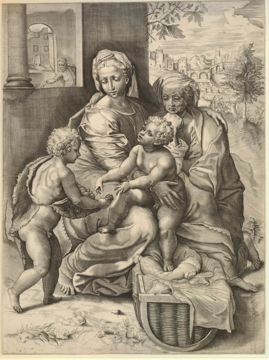 Holy Family with St Anne and the infant St John by