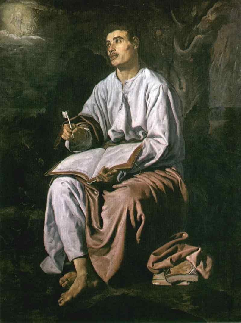 St John the Evangelist at Patmos by VELÁZQUEZ, Diego Rodriguez de Silva y