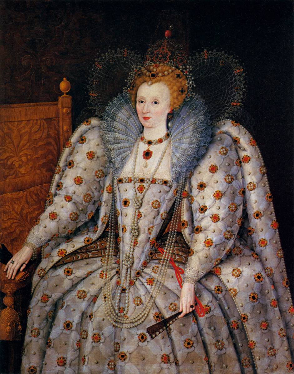 Portrait of Queen Elisabeth I by GHEERAERTS, Marcus the Younger