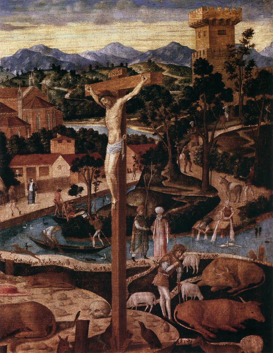 St Jerome in the Desert (detail) by