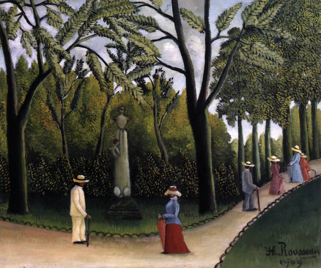 The Jardin du Luxembourg by ROUSSEAU, Henri