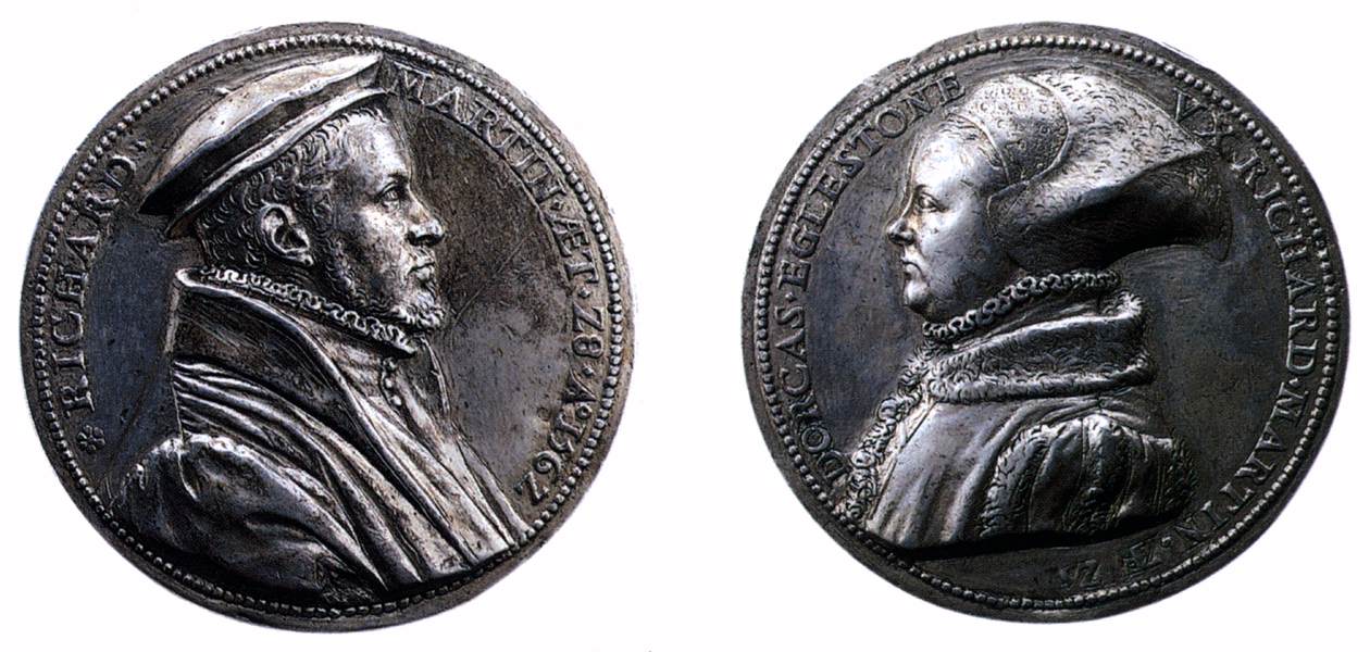 Richard Martin (obverse) and His Wife Dorcas Eglestone (reverse) by