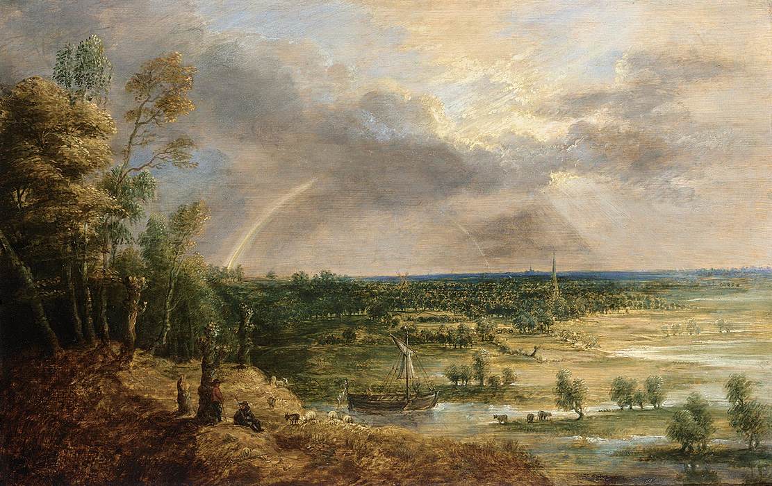 Panoramic River Landscape by UDEN, Lucas van