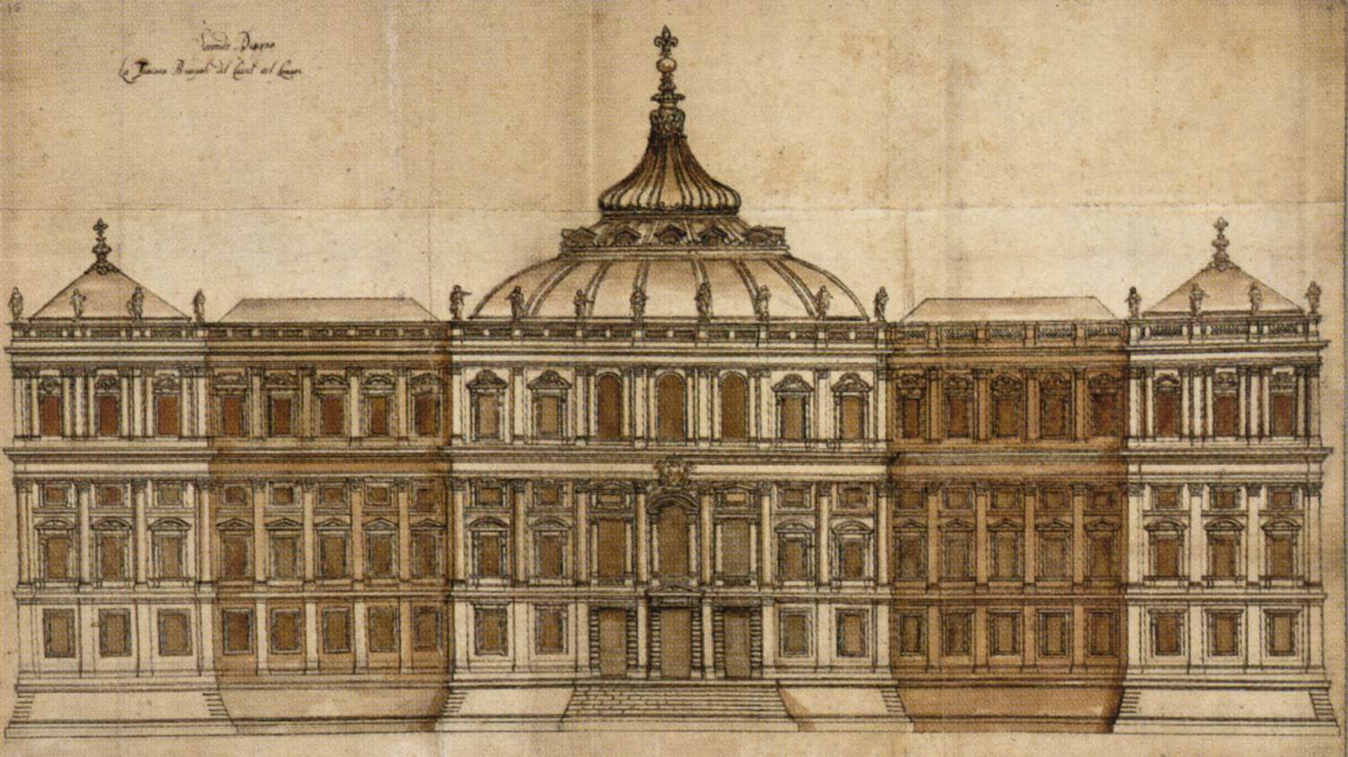 Proposal for the Eastern Façade of the Louvre by CORTONA, Pietro da