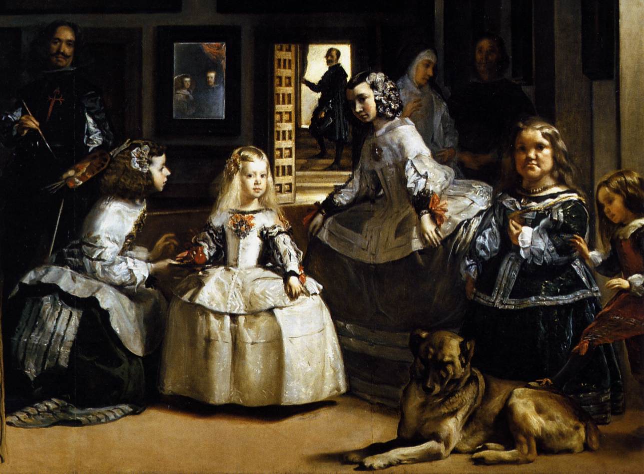 Las Meninas (detail) by VELÁZQUEZ, Diego Rodriguez de Silva y