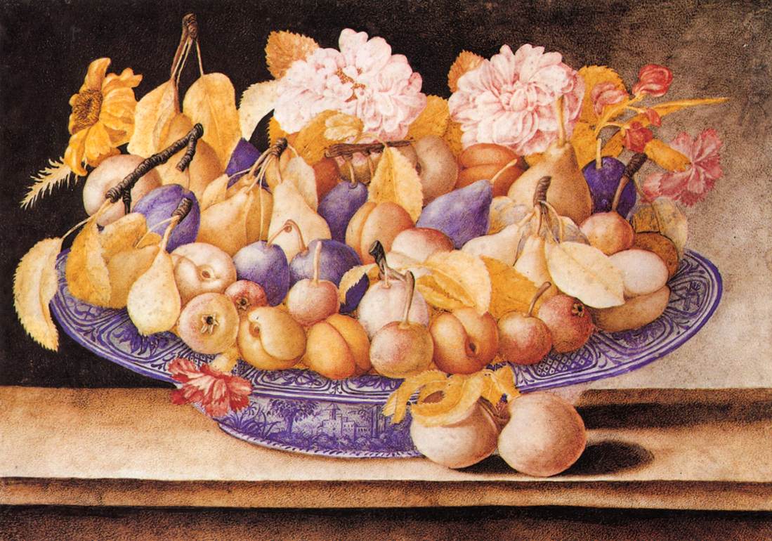 Still-Life of Fruit and Flowers by